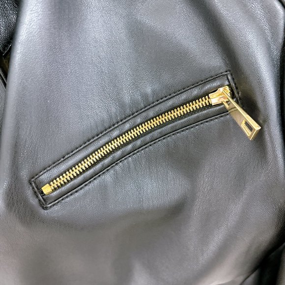 90% NEW ZARA LEATHER JACKET, MENS SIZE M - Picture 11 of 13
